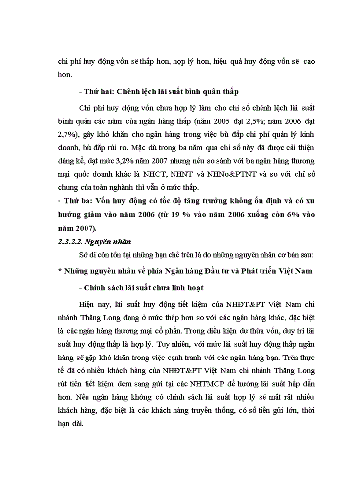 image for page Nâng cao hiệu quả huy động vốn tại Ngân hàng Đầu tư và Phát triển Việt Nam chi nhánh Thăng Long