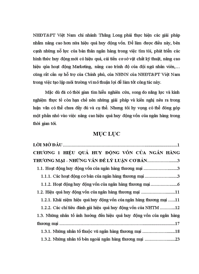 image for page Nâng cao hiệu quả huy động vốn tại Ngân hàng Đầu tư và Phát triển Việt Nam chi nhánh Thăng Long