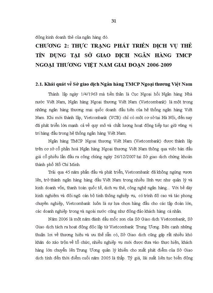 image for page Phát triển dịch vụ thẻ tín dụng tại Sở giao dịch Ngân hàng TMCP Ngoại thương Việt Nam