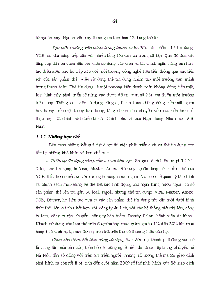 image for page Phát triển dịch vụ thẻ tín dụng tại Sở giao dịch Ngân hàng TMCP Ngoại thương Việt Nam