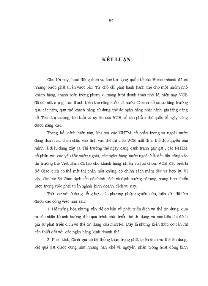 image for page Phát triển dịch vụ thẻ tín dụng tại Sở giao dịch Ngân hàng TMCP Ngoại thương Việt Nam