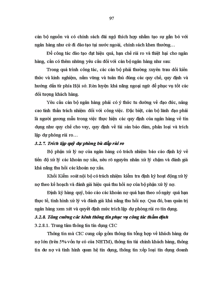 image for page Tăng cường quản lý rủi ro tín dụng tại Hội sở Ngân hàng Thương mại cổ phần Quân đội