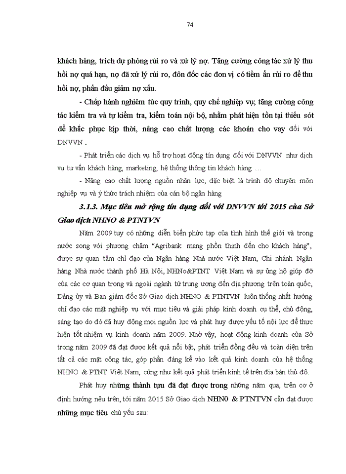 image for page Mở rộng hoạt động tín dụng đối với doanh nghiệp vừa và nhỏ tại Sở Giao dịch Ngân hàng Nông nghiệp và Phát triển Nông thôn Việt Nam