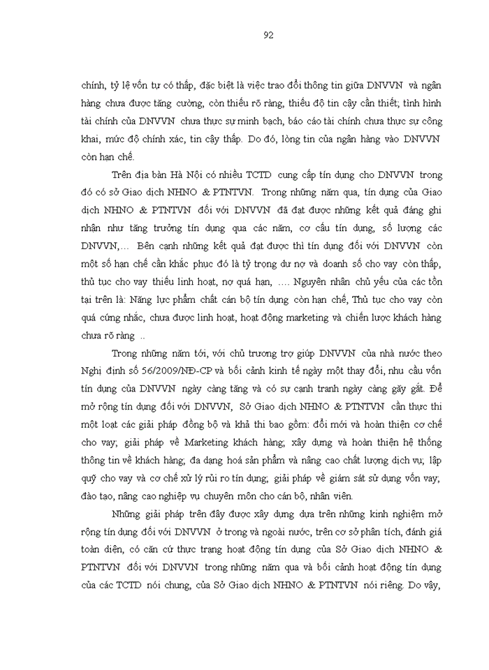 image for page Mở rộng hoạt động tín dụng đối với doanh nghiệp vừa và nhỏ tại Sở Giao dịch Ngân hàng Nông nghiệp và Phát triển Nông thôn Việt Nam