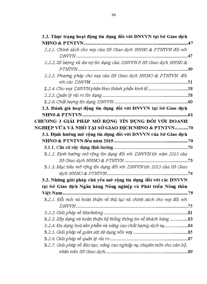 image for page Mở rộng hoạt động tín dụng đối với doanh nghiệp vừa và nhỏ tại Sở Giao dịch Ngân hàng Nông nghiệp và Phát triển Nông thôn Việt Nam