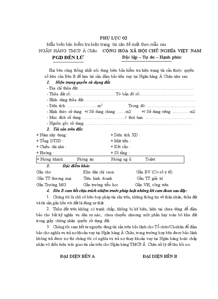 image for page Định giá bất động sản thế chấp tại ngân hàng thương mại cổ phần Á Châu