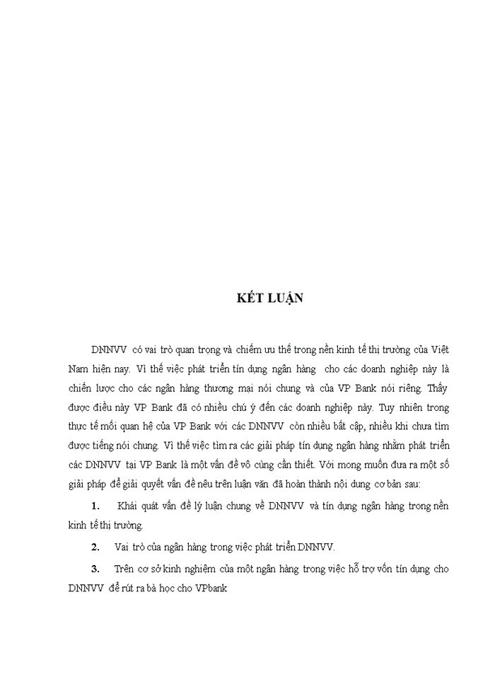 image for page Mở rộng tín dụng đối với các Doanh nghiệp nhỏ và vừa  tại Ngân hàng VPBank