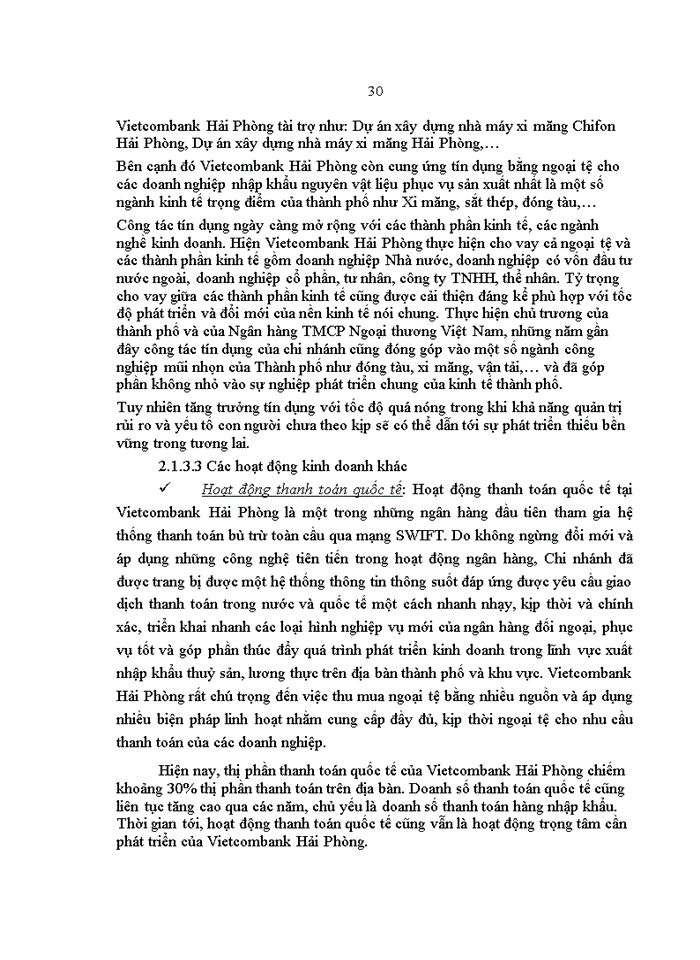 image for page Nâng cao năng lực cạnh tranh của Ngân hàng TMCP Ngoại thương Việt Nam chi nhánh Hải Phòng