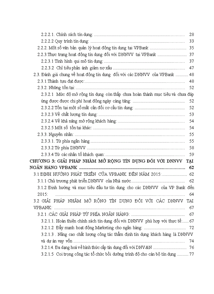image for page Mở rộng tín dụng đối với các Doanh nghiệp nhỏ và vừa  tại Ngân hàng VPBank
