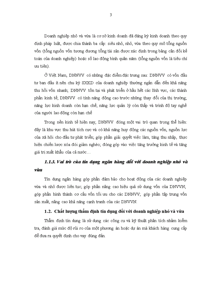 image for page Nâng cao chất lượng thẩm định tín dụng đối với doanh nghiệp vừa và nhỏ tại Ngân hàng TMCP công thương Việt Nam – Chi nhánh Hoàng Mai