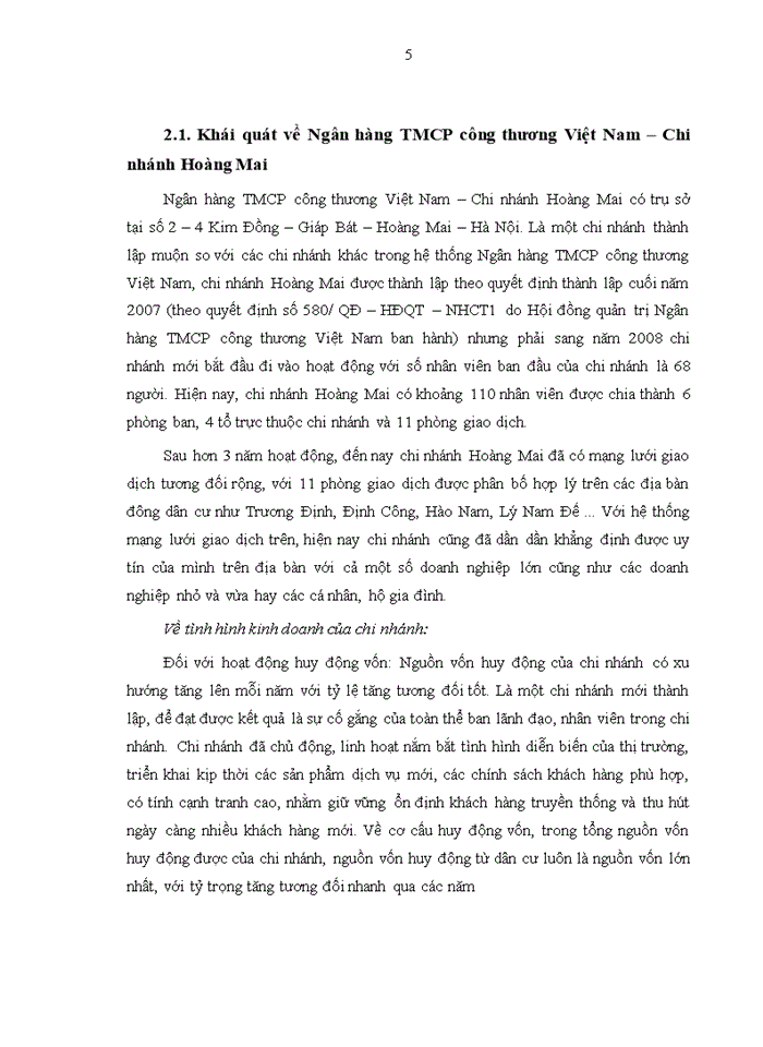 image for page Nâng cao chất lượng thẩm định tín dụng đối với doanh nghiệp vừa và nhỏ tại Ngân hàng TMCP công thương Việt Nam – Chi nhánh Hoàng Mai