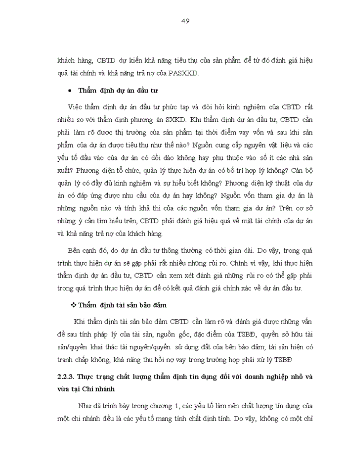 image for page Nâng cao chất lượng thẩm định tín dụng đối với doanh nghiệp vừa và nhỏ tại Ngân hàng TMCP công thương Việt Nam – Chi nhánh Hoàng Mai