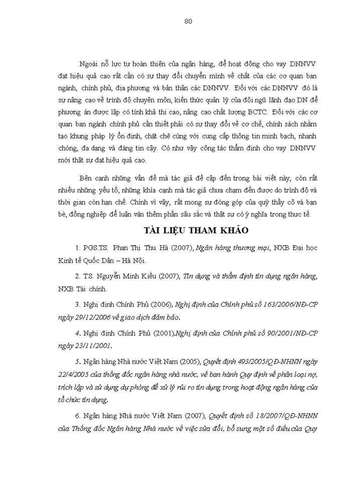 image for page Nâng cao chất lượng thẩm định tín dụng đối với doanh nghiệp vừa và nhỏ tại Ngân hàng TMCP công thương Việt Nam – Chi nhánh Hoàng Mai