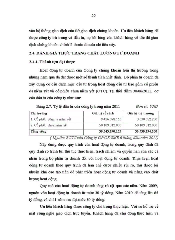 image for page Giải pháp nâng cao chất lượng hoạt động tự doanh chứng khoán tại Công ty Cổ phần chứng khoán SME
