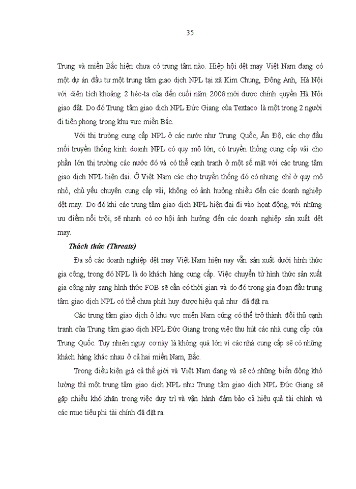 image for page Xây dựng và lựa chọn phương án tổ chức Trung tâm giao dịch nguyên phụ liệu dệt may Đức Giang
