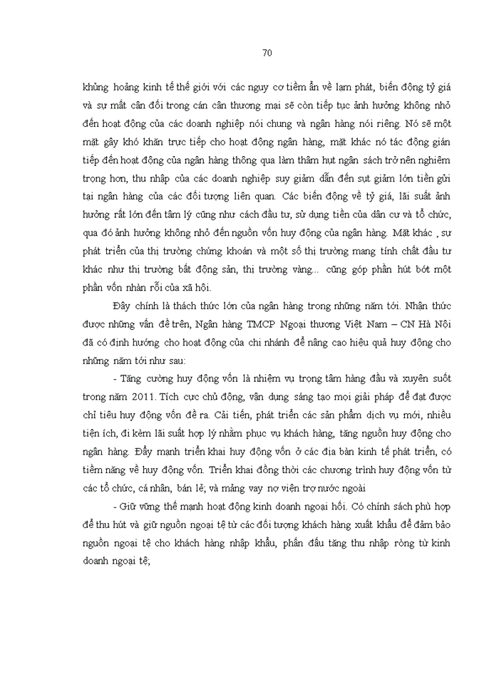 image for page Nâng cao hiệu quả huy động vốn tại Ngân hàng TMCP Ngoại thương Việt Nam - chi nhánh Hà Nội