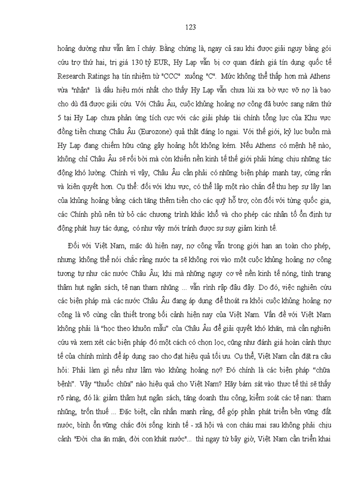 image for page Giải quyết khủng hoảng nợ công của EU: Bài học kinh nghiệm cho Việt Nam