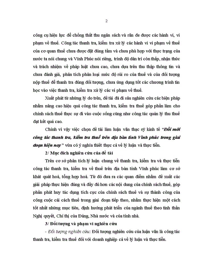 image for page Đổi mới công tác thanh tra, kiểm tra thuế trên địa bàn tỉnh Vĩnh phúc trong giai đoạn hiện nay