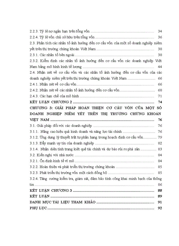 image for page Phân tích các nhân tố ảnh hưởng đến cơ cấu vốn của một số doanh nghiệp niêm yết trên thị trường chứng khoán Việt Nam