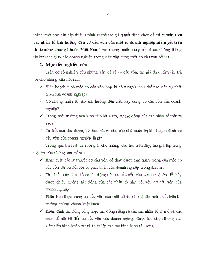 image for page Phân tích các nhân tố ảnh hưởng đến cơ cấu vốn của một số doanh nghiệp niêm yết trên thị trường chứng khoán Việt Nam