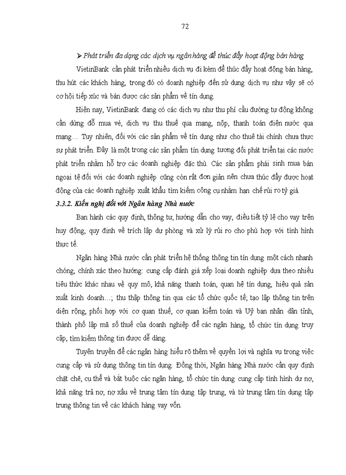 image for page Nâng cao chất lượng tín dụng đối với Khách hàng doanh nghiệp tại Ngân hàng Thương mại cổ phần Công thương Việt Nam – Chi nhánh Chương Dương