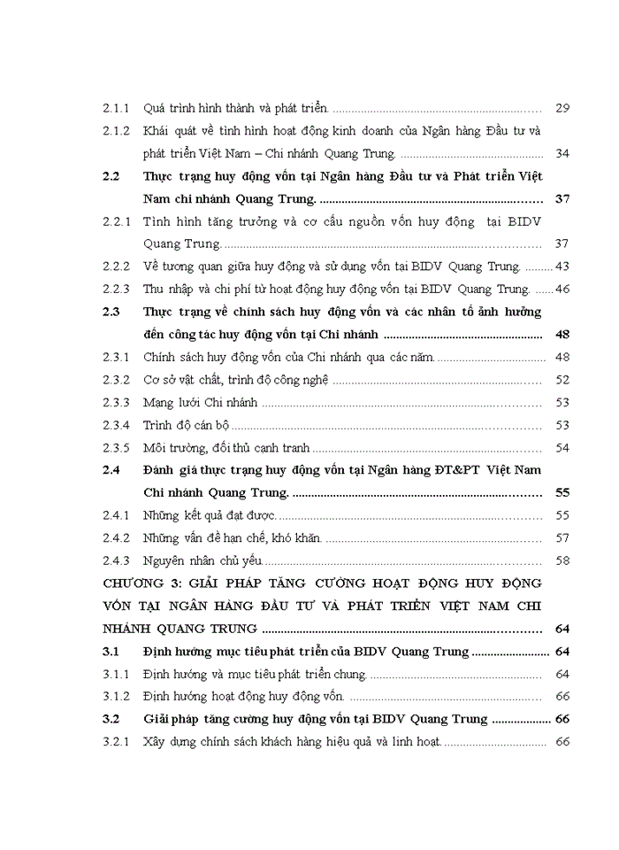 image for page Tăng cường huy động vốn tại ngân hàng TMCP ĐT&PT VIỆT NAM (BIDV) chi nhánh QUANG TRUNG