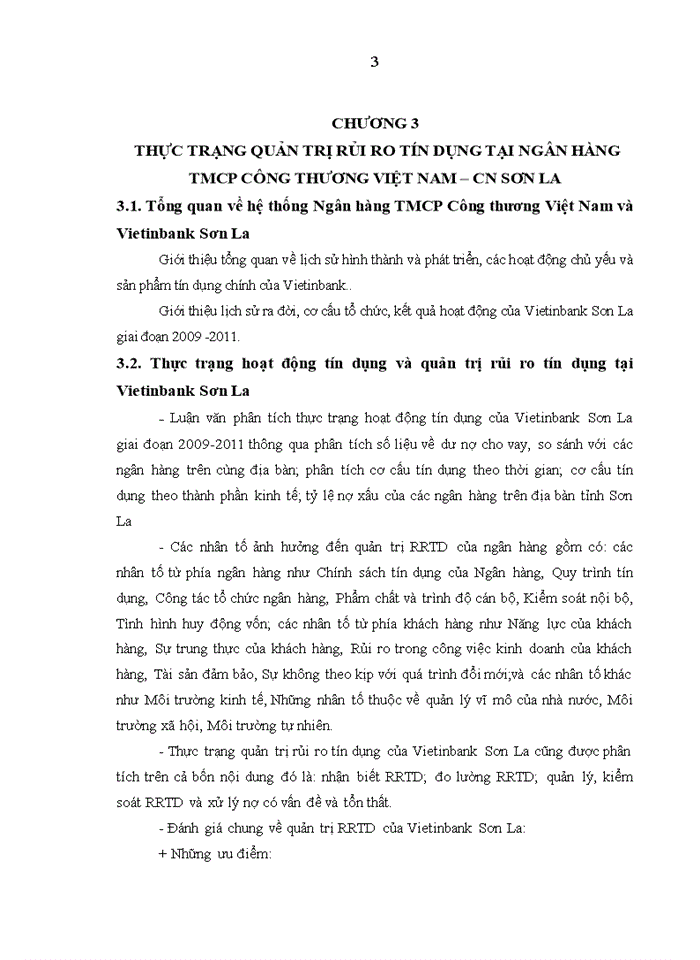 image for page Hoàn thiện Quản trị rủi ro tín dụng tại Ngân hàng TMCP Công thương Việt Nam – Chi nhánh Sơn La