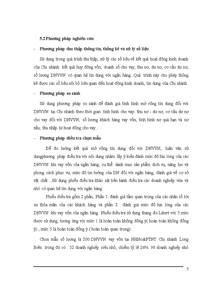 image for page Mở rộng tín dụng đối với doanh nghiệp vừa và nhỏ tại Ngân hàng nông nghiệp và phát triển nông thôn Chi nhánh Long Biên