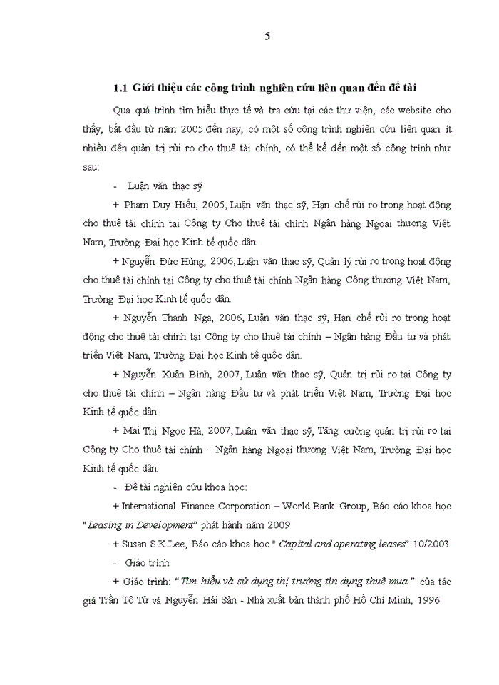 image for page Hoàn thiện quản trị rủi ro trong hoạt động cho thuê tài chính tại Công ty Cho thuê tài chính I – Ngân hàng Nông nghiệp và phát triển nông thôn Việt Nam