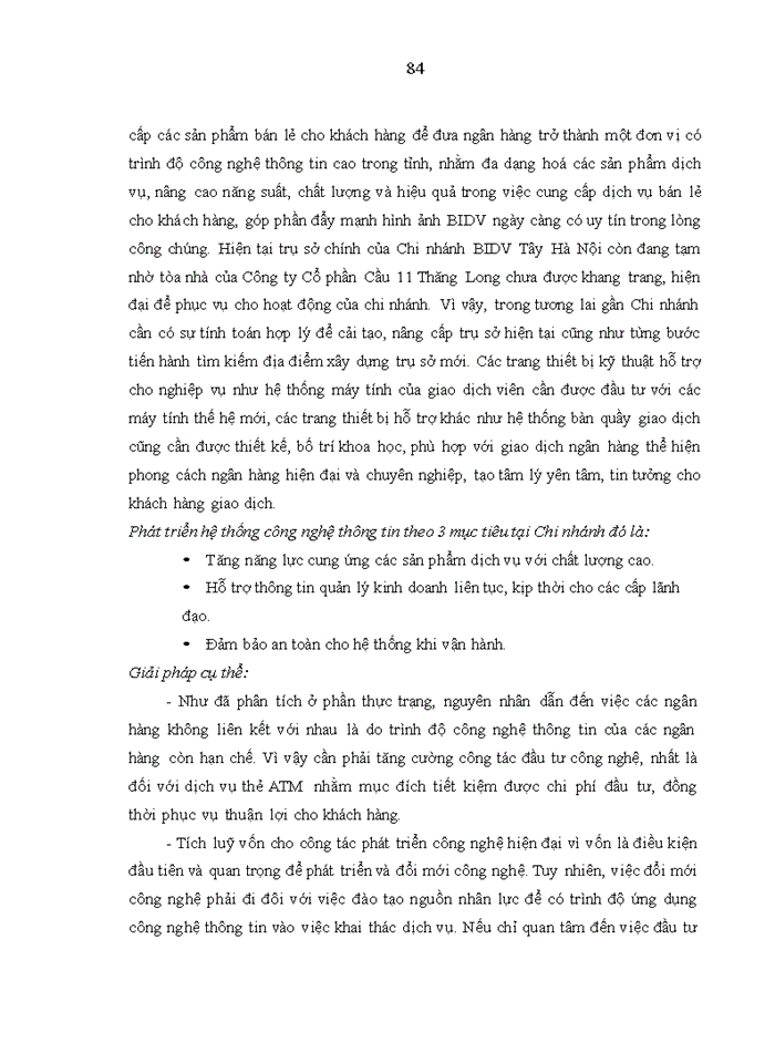 image for page Phát triển dịch vụ ngân hàng bán lẻ tại Ngân hàng TMCP Đầu tư và phát triển Việt Nam Chi nhánh Tây Hà Nội