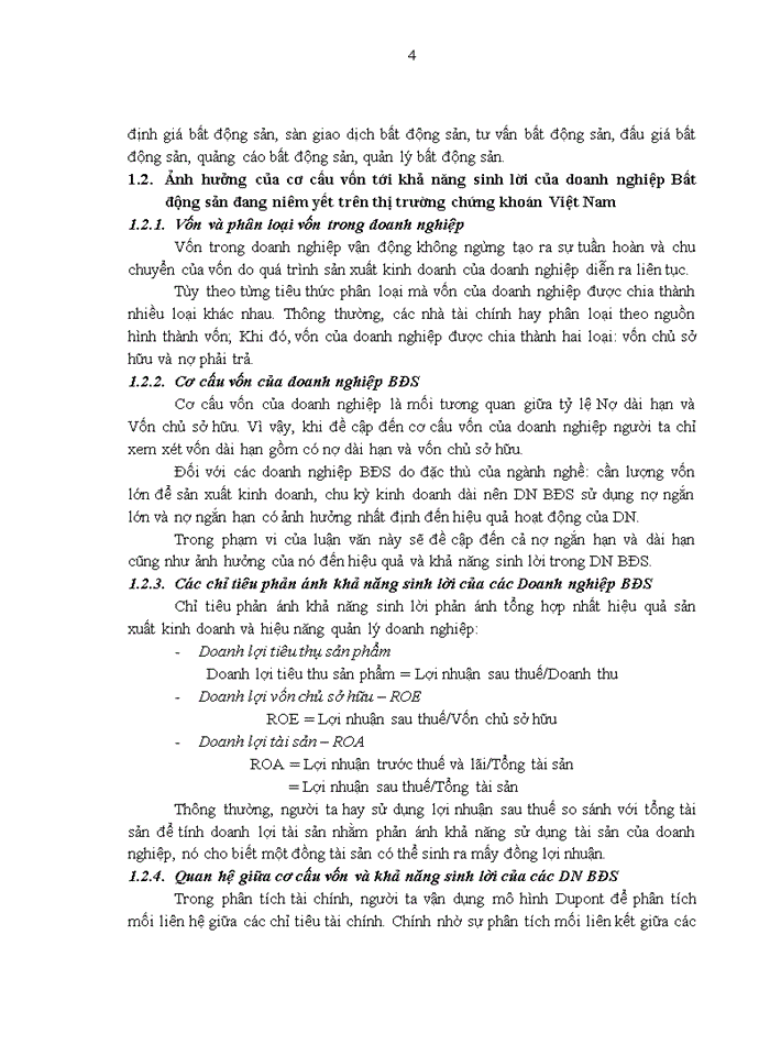image for page Ảnh hưởng của cơ cấu vốn đến khả năng sinh lời của các doanh nghiệp Bất động sản – xây dựng đang niêm yết trên Thị trường chứng khoán Việt Nam