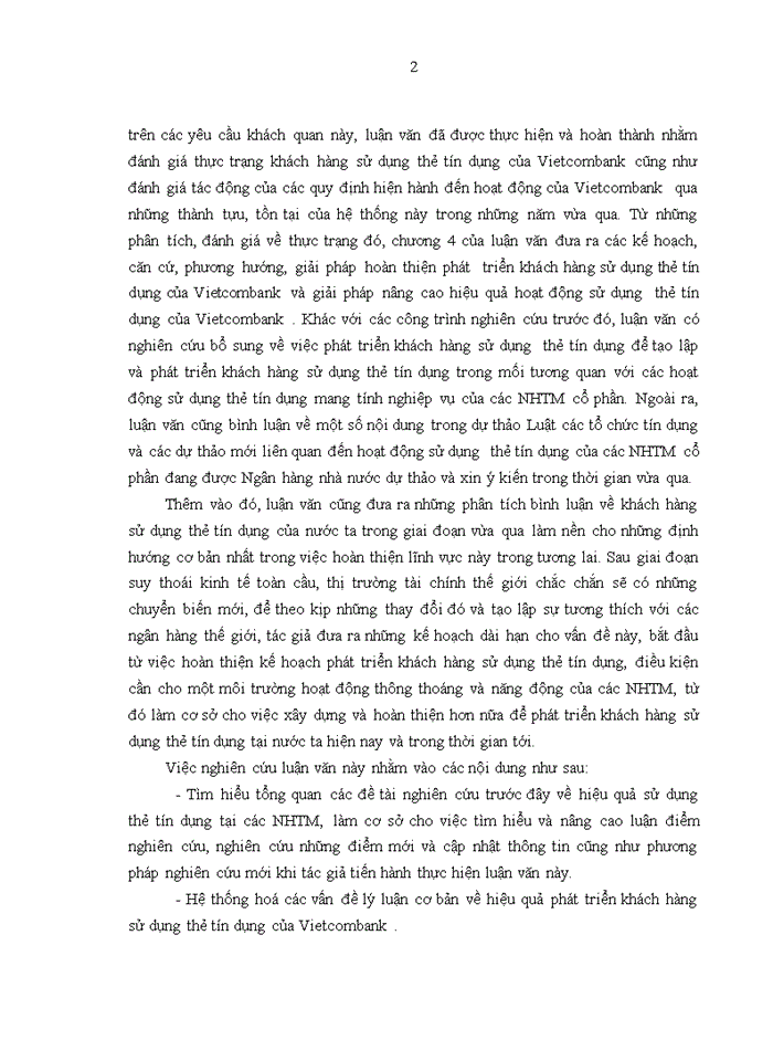 image for page Phát triển khách hàng sử dụng thẻ tín dụng của Ngân hàng TMCP Ngoại thương Việt Nam (Vietcombank)