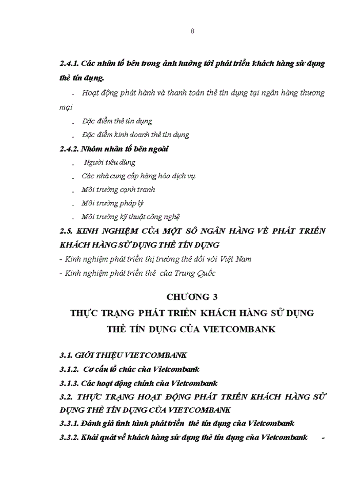 image for page Phát triển khách hàng sử dụng thẻ tín dụng của Ngân hàng TMCP Ngoại thương Việt Nam (Vietcombank)