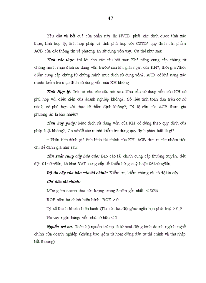 image for page Nâng cao hiệu quả tín dụng đối với các doanh nghiệp nhỏ và vừa của Ngân hàng thương mại cổ phần Á Châu tại Hà Nội