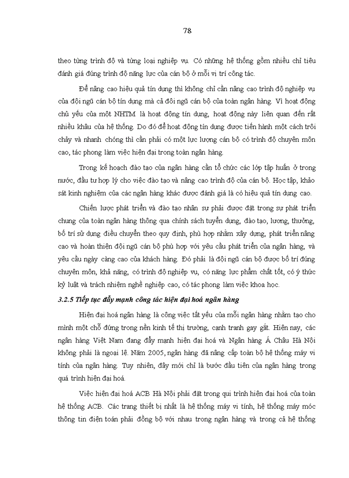 image for page Nâng cao hiệu quả tín dụng đối với các doanh nghiệp nhỏ và vừa của Ngân hàng thương mại cổ phần Á Châu tại Hà Nội