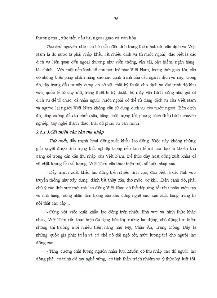 image for page Cải thiện cán cân vãng lai việt nam đến năm 2020