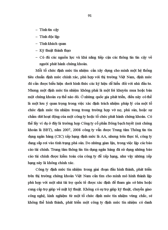 image for page Xây dựng các tiêu chuẩn định mức tín nhiệm đối với các đơn vị niêm yết trên thị trường chứng khoán Việt Nam