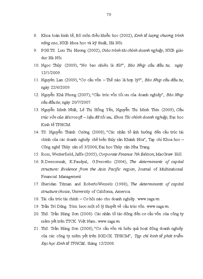 image for page Phân tích các yếu tố tác động tới cơ cấu vốn của một số doanh nghiệp niêm yết trên thị trường chứng khoán Việt Nam