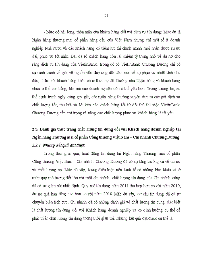 image for page Nâng cao chất lượng tín dụng đối với Khách hàng doanh nghiệp tại Ngân hàng Thương mại cổ phần Công thương Việt Nam – Chi nhánh Chương Dương