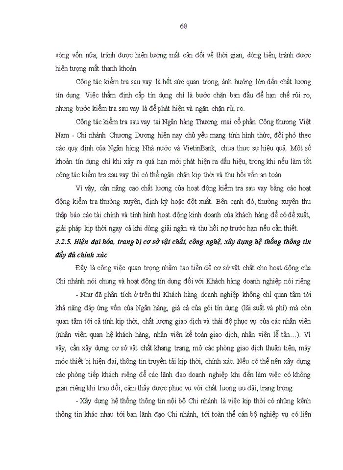 image for page Nâng cao chất lượng tín dụng đối với Khách hàng doanh nghiệp tại Ngân hàng Thương mại cổ phần Công thương Việt Nam – Chi nhánh Chương Dương