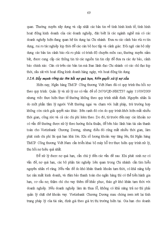 image for page Nâng cao chất lượng tín dụng đối với Khách hàng doanh nghiệp tại Ngân hàng Thương mại cổ phần Công thương Việt Nam – Chi nhánh Chương Dương