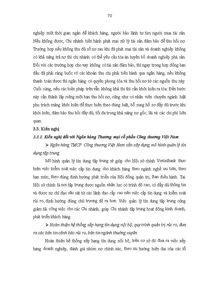 image for page Nâng cao chất lượng tín dụng đối với Khách hàng doanh nghiệp tại Ngân hàng Thương mại cổ phần Công thương Việt Nam – Chi nhánh Chương Dương