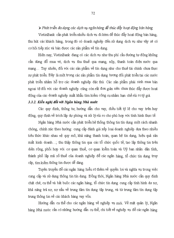 image for page Nâng cao chất lượng tín dụng đối với Khách hàng doanh nghiệp tại Ngân hàng Thương mại cổ phần Công thương Việt Nam – Chi nhánh Chương Dương