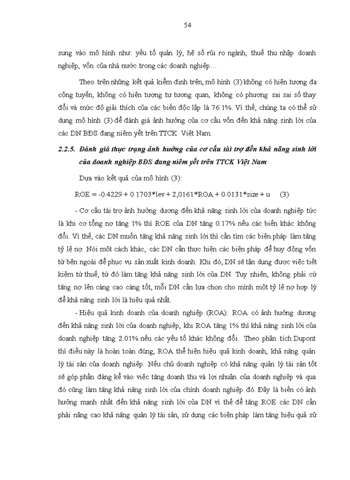 image for page Ảnh hưởng của cơ cấu vốn đến khả năng sinh lời của các doanh nghiệp Bất động sản – xây dựng đang niêm yết trên Thị trường chứng khoán Việt Nam