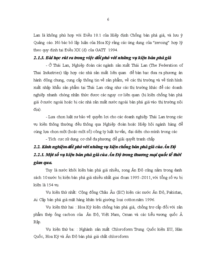 image for page Kinh nghiệm đối phó với các vụ kiện bán phá giá của Ấn Độ, Thái Lan và bài học cho Việt Nam