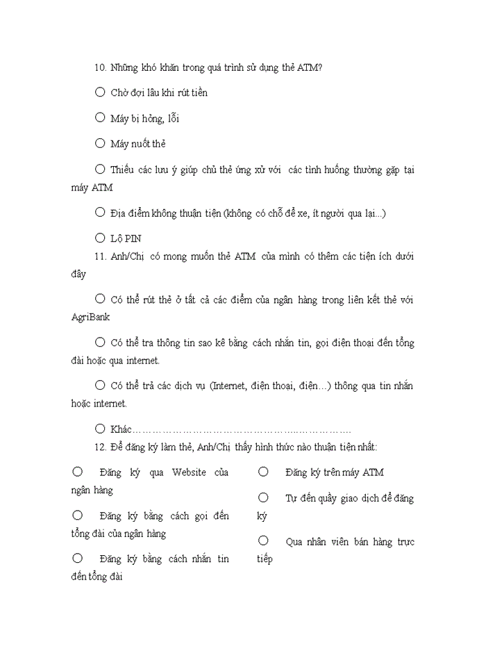 image for page các nhân tố ảnh hưởng tới hành vi sử dụng dịch vụ thẻ atm của ngân hàng nông nghiệp và phát triển nông thôn việt nam - agribank