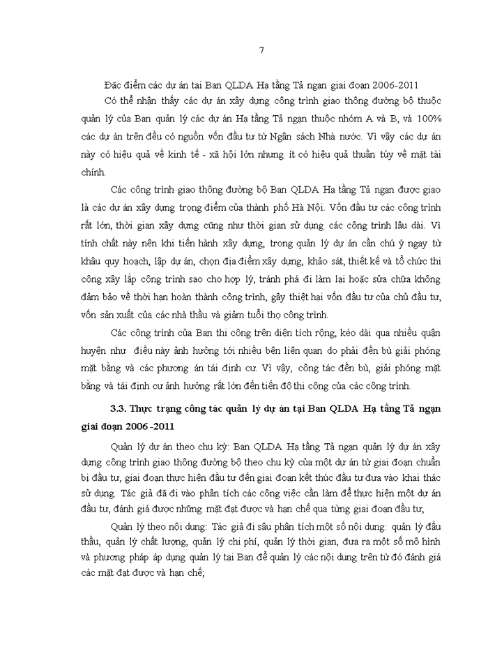 image for page Hoàn thiện công tác quản lý dự án xây dựng công trình giao thông đường bộ tại BQLDA Hạ tầng Tả Ngạn