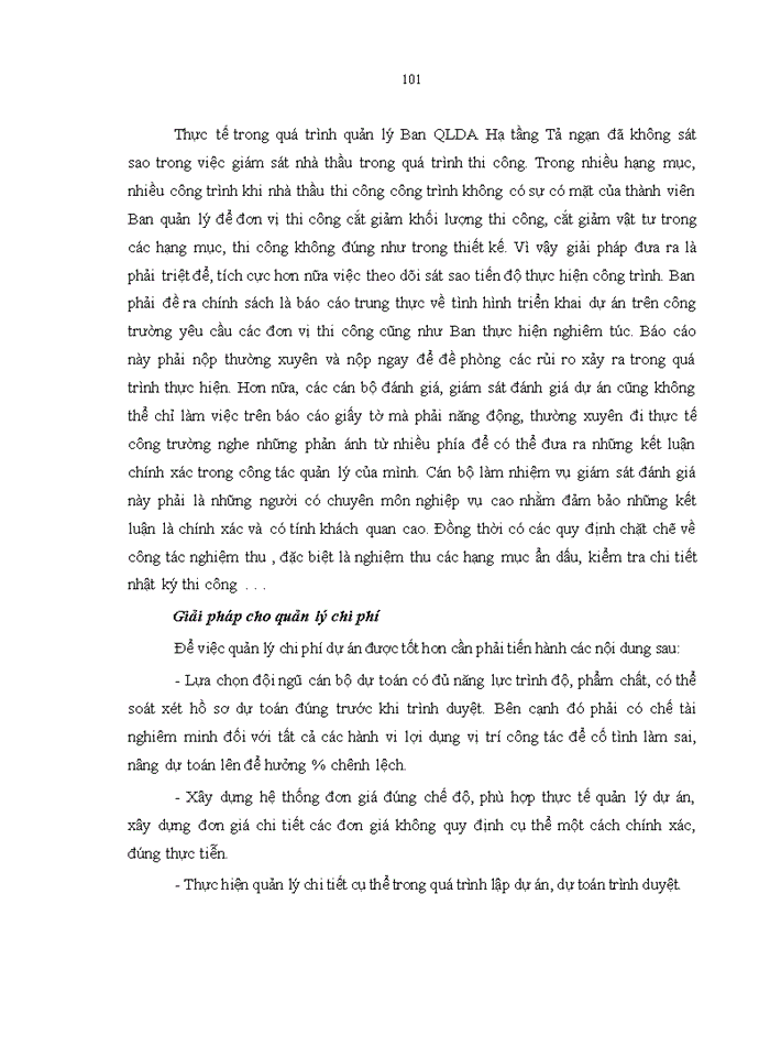image for page Hoàn thiện công tác quản lý dự án xây dựng công trình giao thông đường bộ tại BQLDA Hạ tầng Tả Ngạn