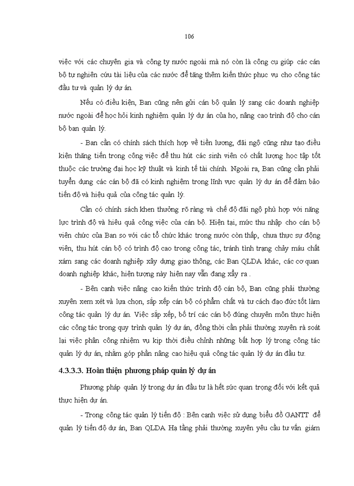 image for page Hoàn thiện công tác quản lý dự án xây dựng công trình giao thông đường bộ tại BQLDA Hạ tầng Tả Ngạn