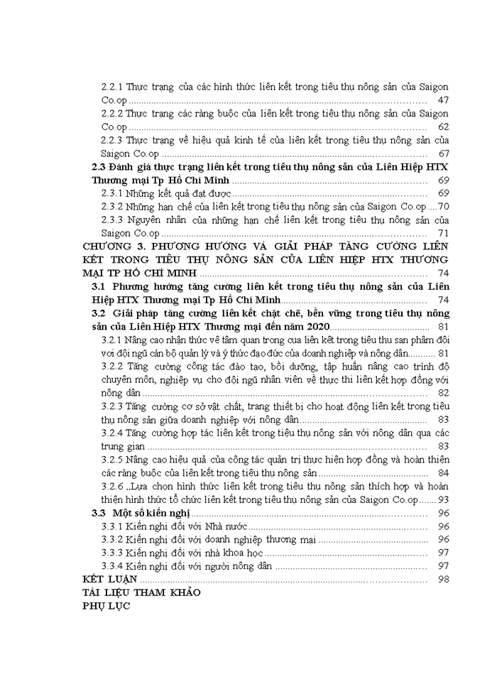 Phương hướng và giải pháp tăng cường liên kết trong tiêu thụ nông sản của Liên Hiệp HTX Thương mại TP Hồ Chí Minh